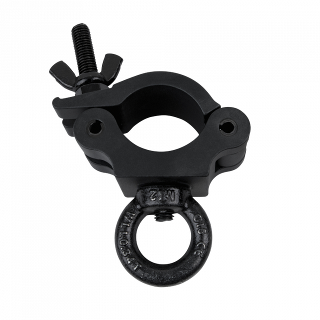 Semiacoplador de 50 mm + argolla Carga segura de servicio (SWL): 340 kg - aluminio - negro