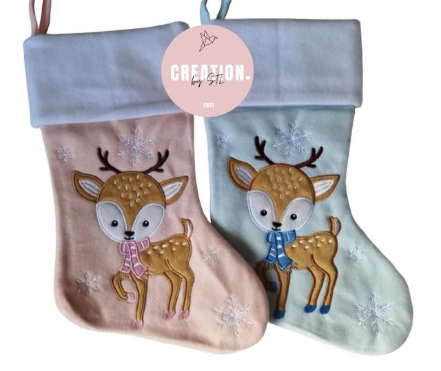 Chaussette de Noël - Prénom à personnaliser 