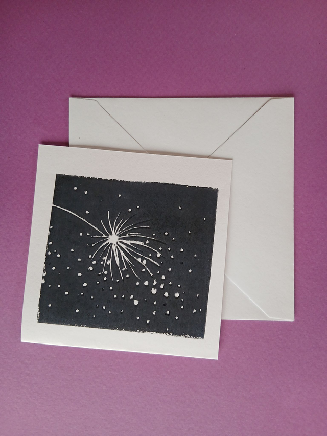 Carte motif pissenlit