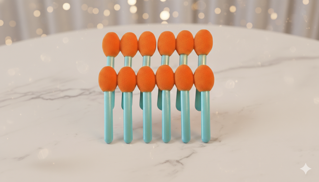 Pinceaux à paupière mousse (Pretty time)