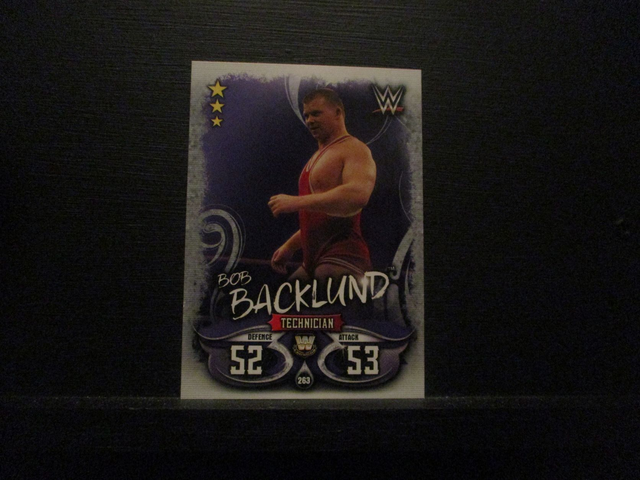Bob Backlund - W Legends Slam Attax Live Original Trading Card #263