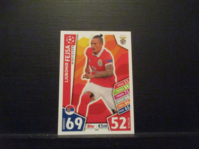 Ljubomir Fejsa - UEFA Champions League Match Attax 2017/18 Original Trading Card #208