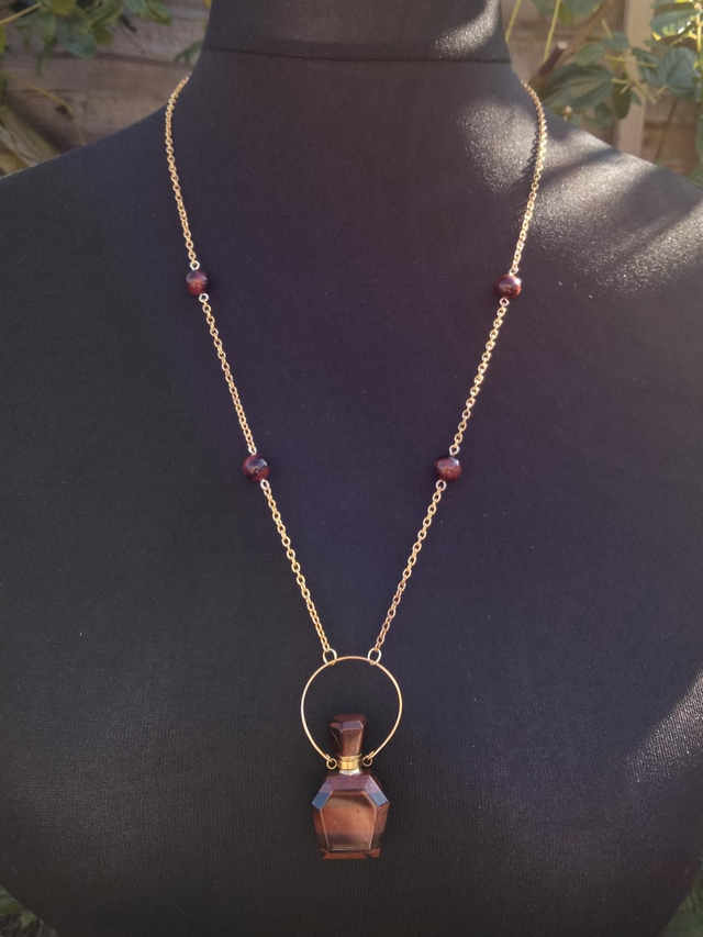 Tigers Eye Beaded Perfume