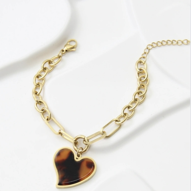 Bracelet pendentif cœur