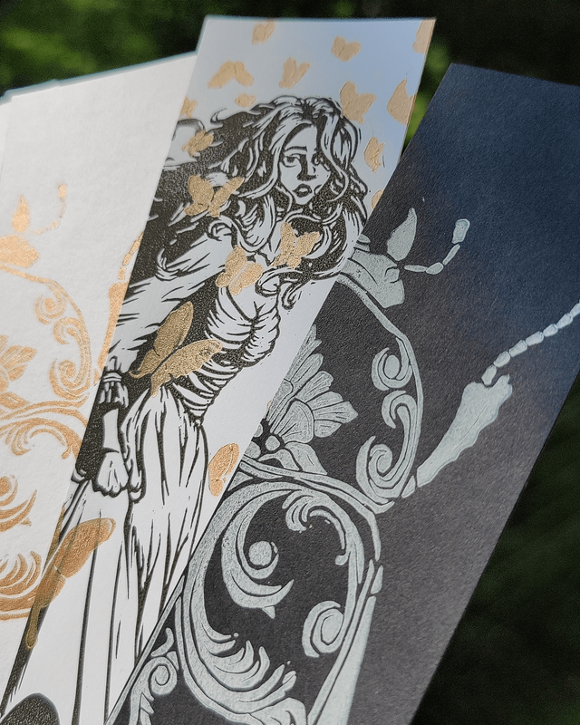 Marque-page scarabée noir