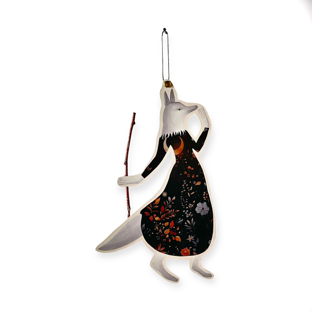 Paper doll- Strega lupo con bastone