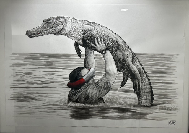 Levalet/Hérard - Dessin original 100x70cm - Dirty Dancing 