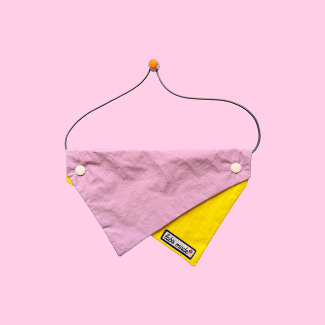 Mixed Colour Pet Kerchief (Purple&amp;Yellow)