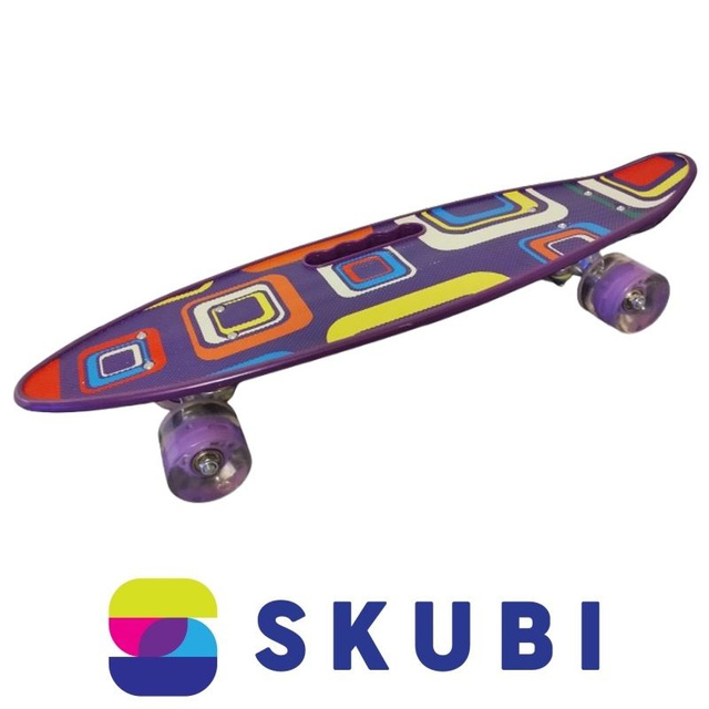Azar Dětský skateboard s potiskem 59 x 16 cm
