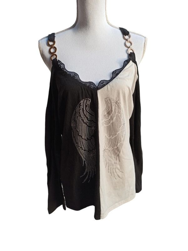 Tee-shirt épaules dénudées à manches longues XXL SHEILAY