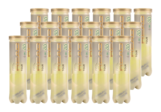 HEAD Tour 4er Dose Tennisbälle - 1 Karton (18 Dosen)