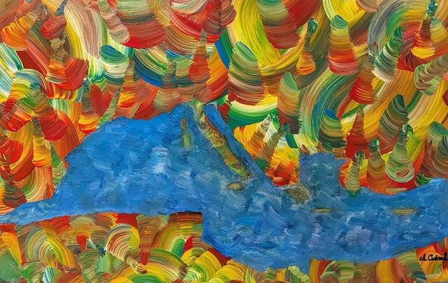 Tableau musical "Méditerranée" 130 × 90 cm