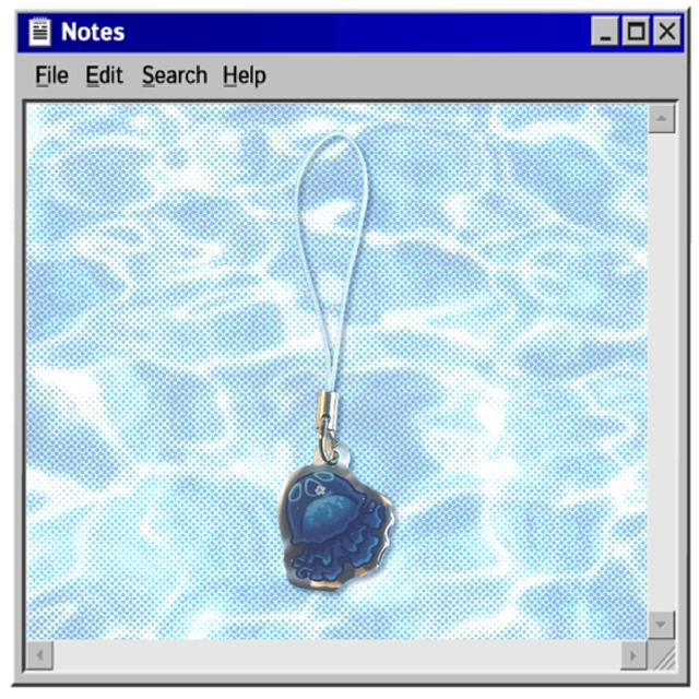 acrylic glittery phone charm - Jellyfish  