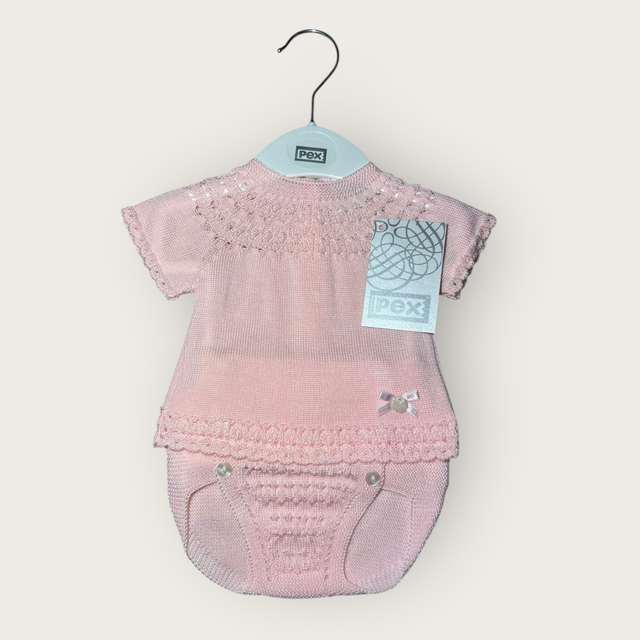 Baby Girls Pink Pex Pants Suit 