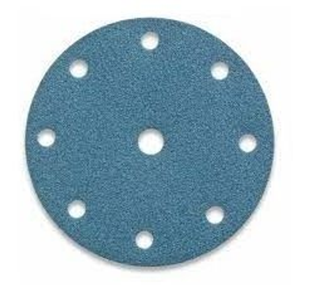 Starcke 150mm 7H Hook &amp; Loop Disc Blue Box 50 P80-P500