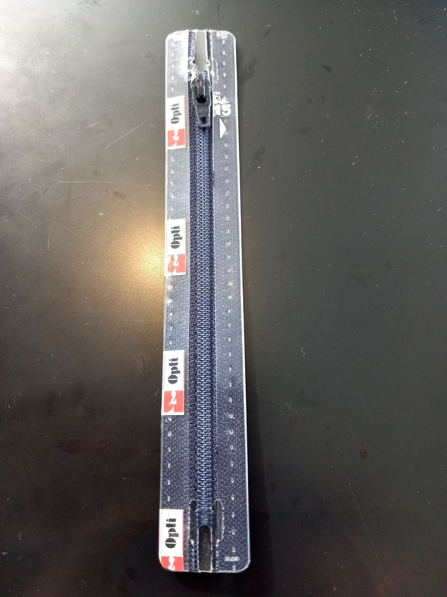 S40 / kleur 210 Opti rits kunststof jeansblauw