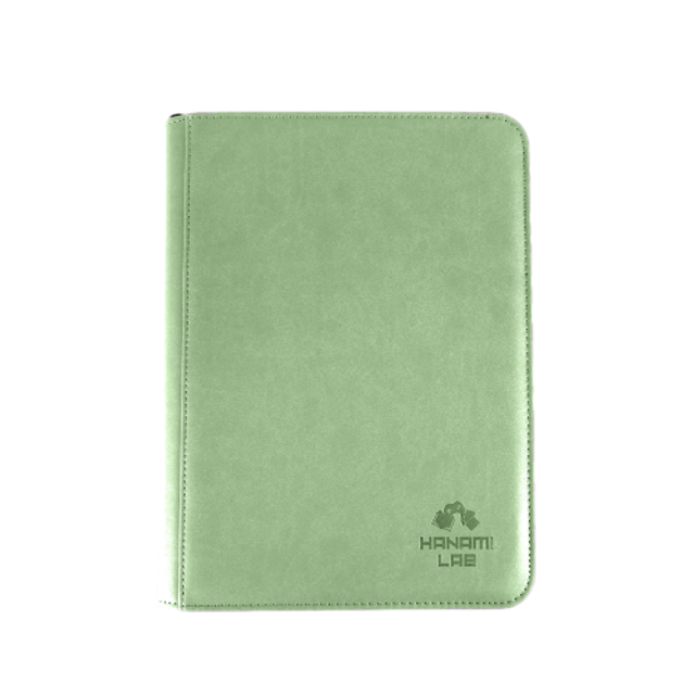 BINDER 9 TASCHE ZIPPERED - SEJI GREEN