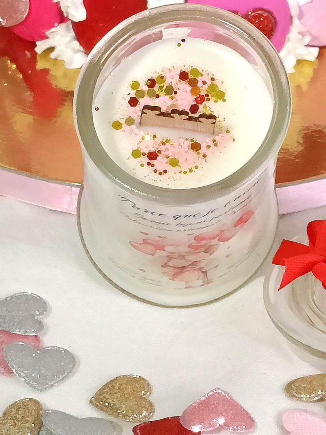 Bougie bijou bonbonnière