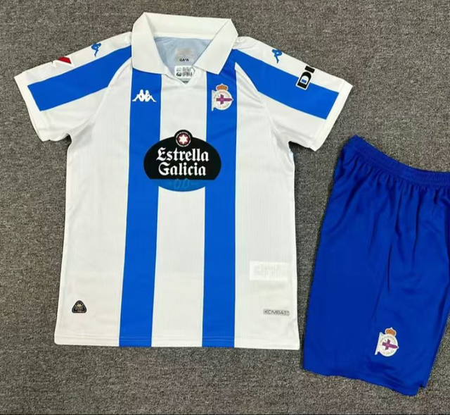 Conjunto camiseta + pantalón NIÑOS 1ª Deportivo de La Coruña  24-25