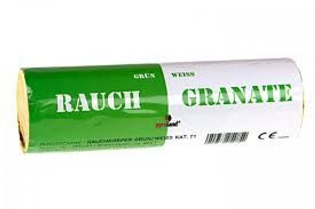 Rauchgranate Grün/Weiß