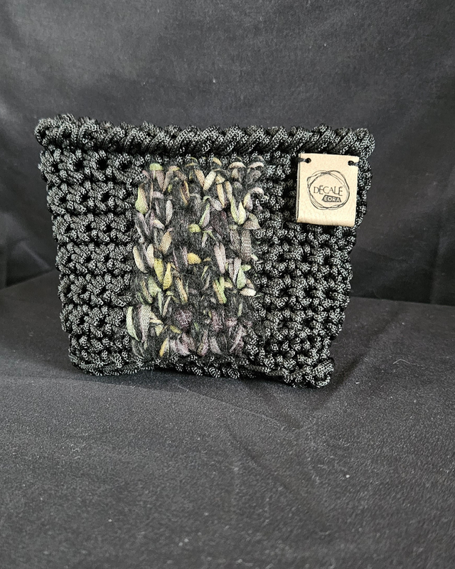 Porte-monnaie Amazone noir et kaki