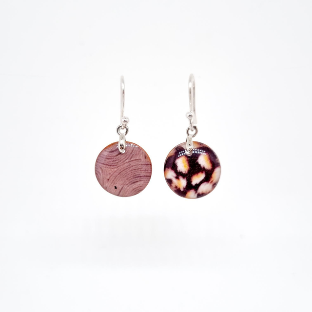 Boucles d&#039;oreilles marron