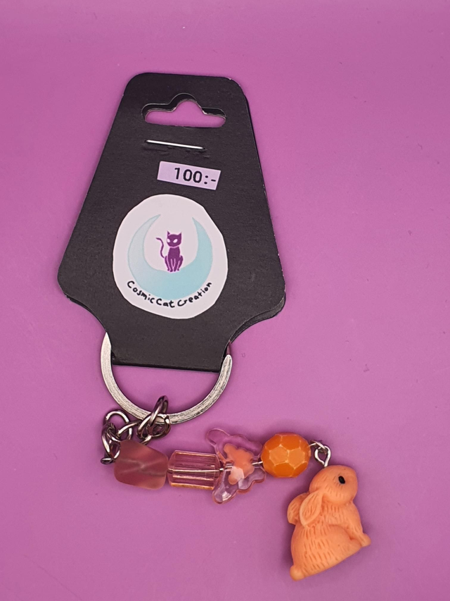 Keychain Rabbit Orange 2