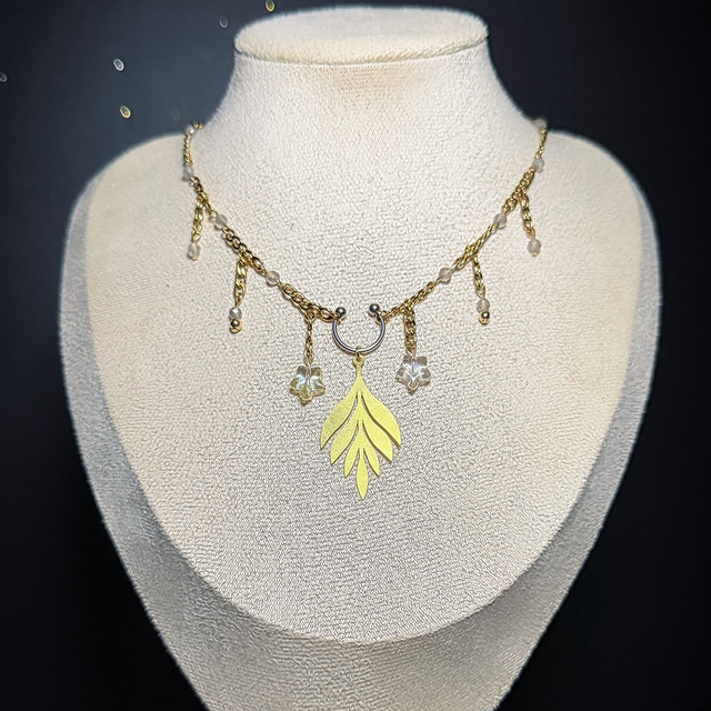 Collier BORÉALIA labradorite facetté