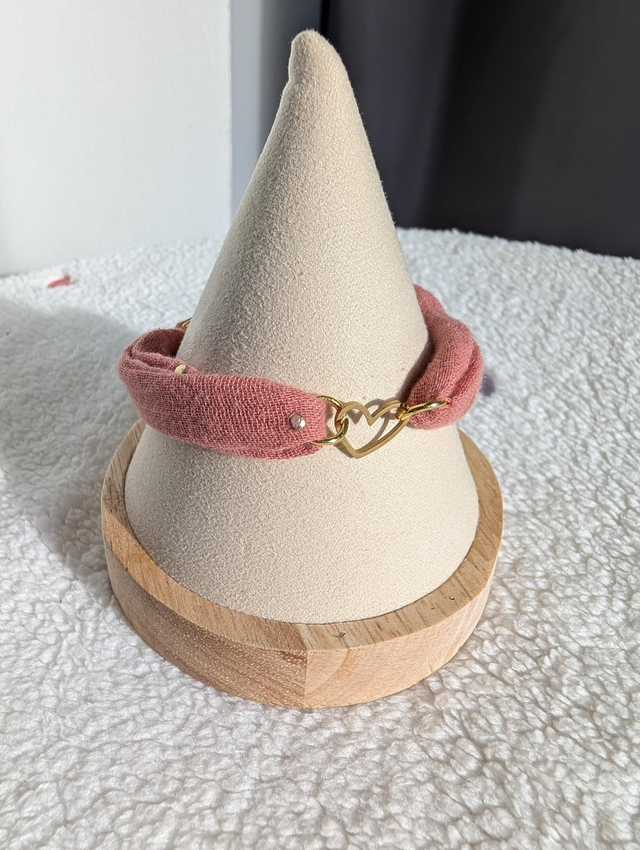 Bracelet coeur corail 