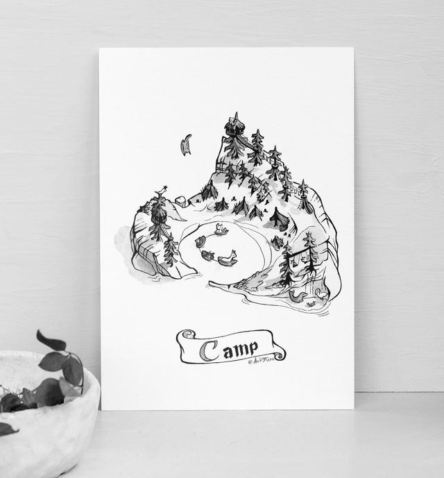 îles fantasy - L'aventure du Lama - Illustrations à l'unité