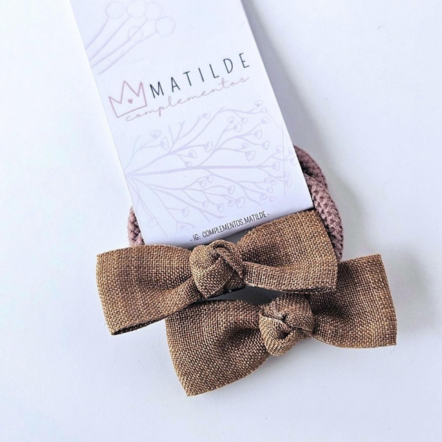 Colet Lazo Par Liso Nudo 2 Café
