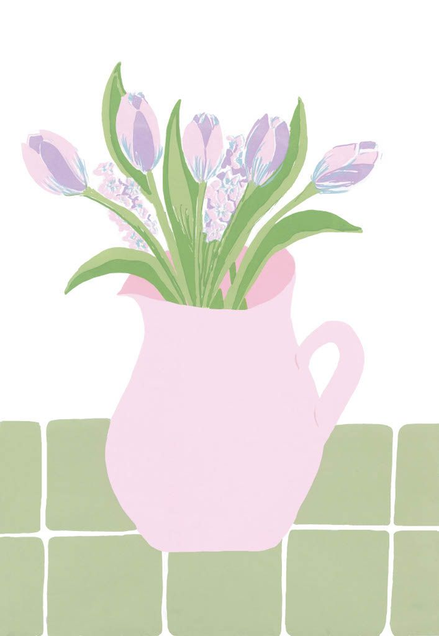 A3 Lilac Tulips print