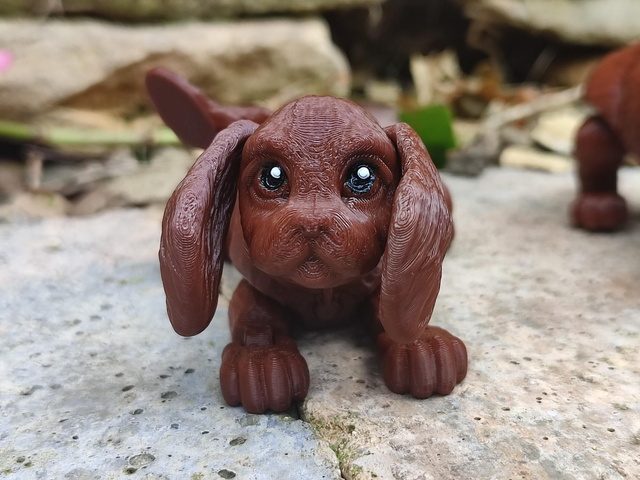 Cocker Spaniel, 3D printed cocker spaniel, articulated cocker spaniel, 3D printed dog model, poseable cocker spaniel figure, flexible dog figurine, articulated animal toy, desktop dog decoration, dog lover gift
 
