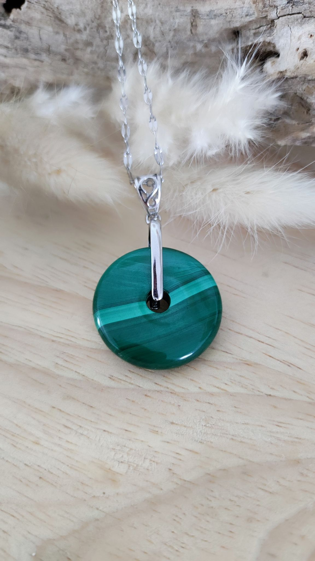 Pendentif Malachite Donut