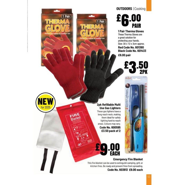 1 pair Therma Gloves Black