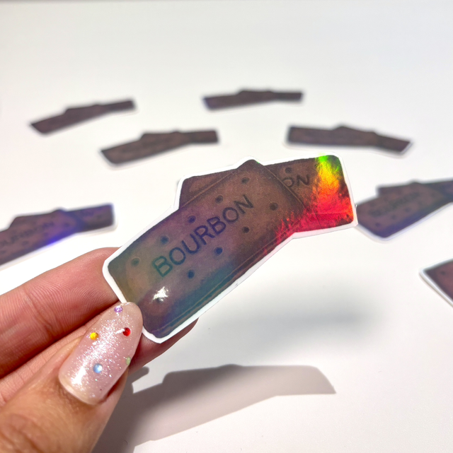 Bourbon Holographic Sticker 