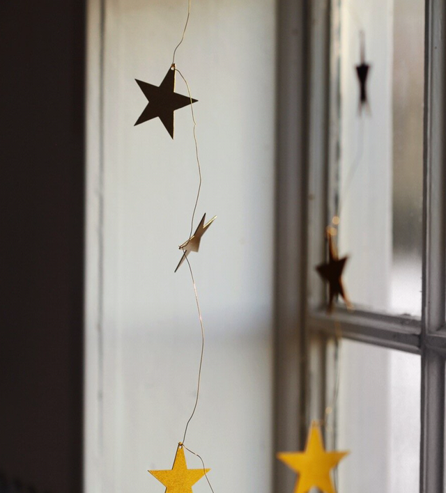 Brass Star Garland