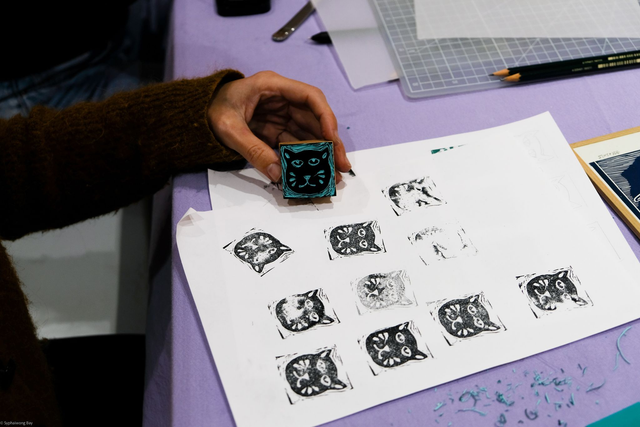 Préinscription - Atelier du 17 janvier fabrication de son tampon 4x4 cm (linogravure)