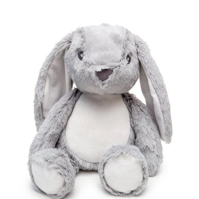 Personalised Plush Bunny - Grey