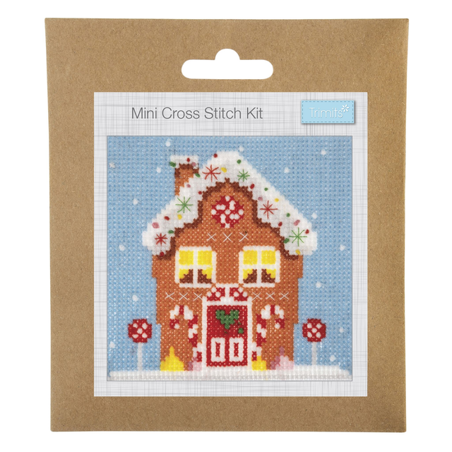 Counted Cross Stitch Kit: Gingerbread House