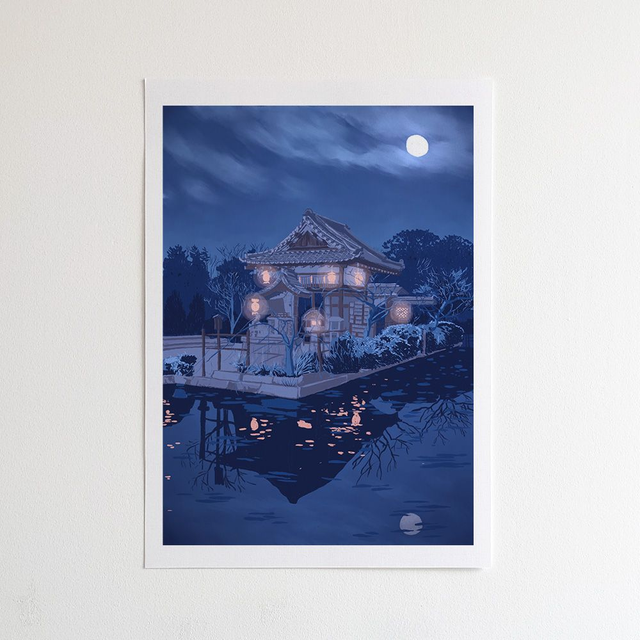 Kyoto Temple by Night