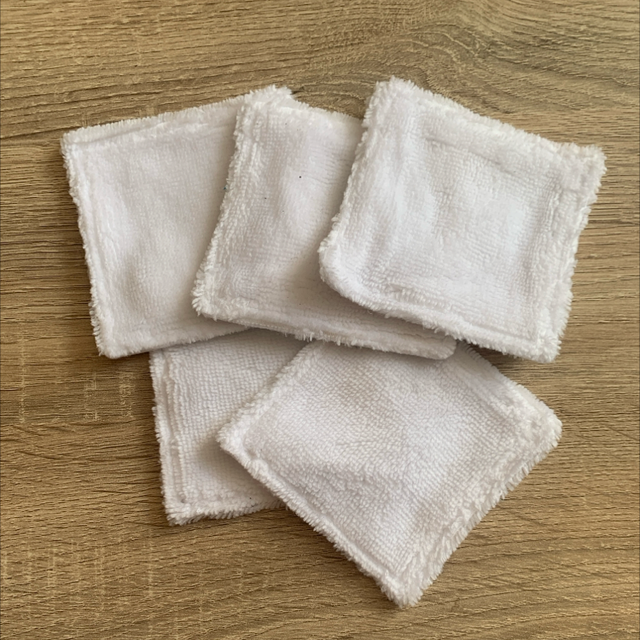 Lot de 5 lingettes lavables