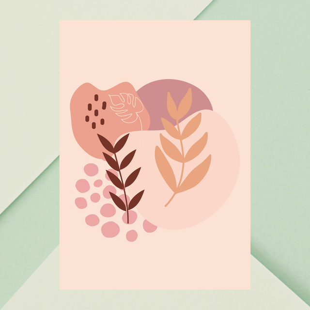 Impression Feuilles Botaniques Bohème - Art Mural Inspiré par la Nature / Botanical Boho Leaves Print - Nature-Inspired Wall Art