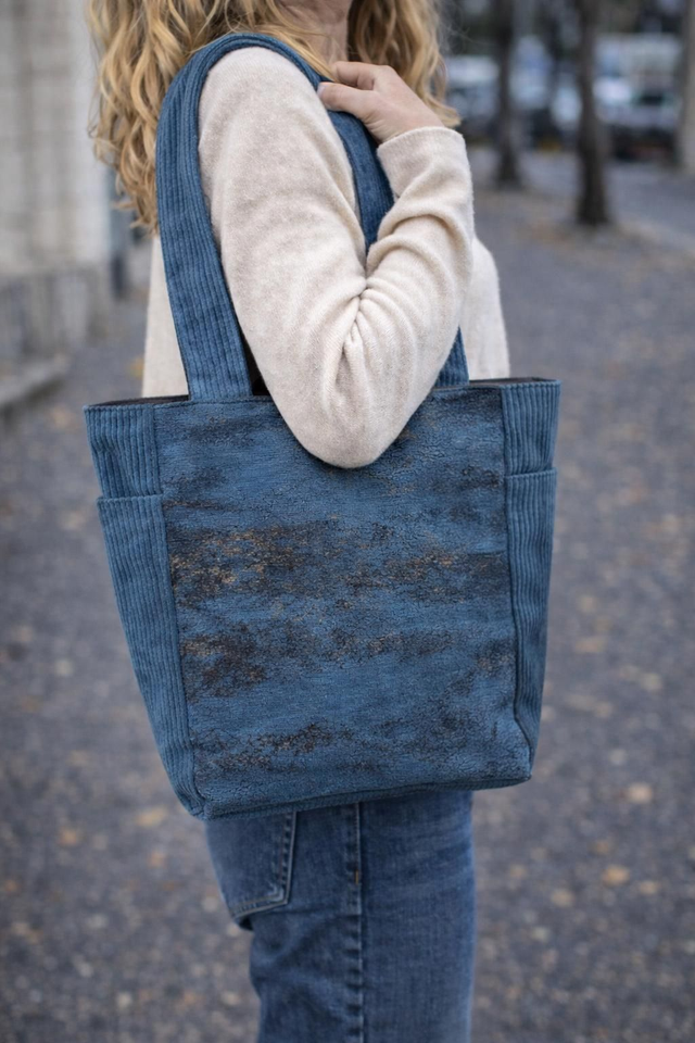 Sac cabas "brume d'océan"
