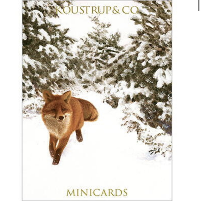 Mini tarjetas navidad ZORRO ARCE