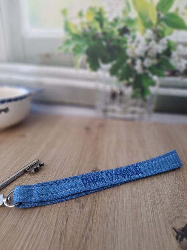Porte-clés - Papa d'amour, bleu