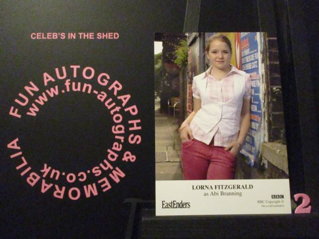 Lorna Fitzgerald (Abi Branning) Original EastEnders Cast Card (2)