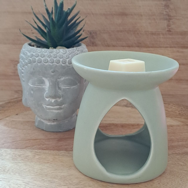 Brûle-parfum flamme vert