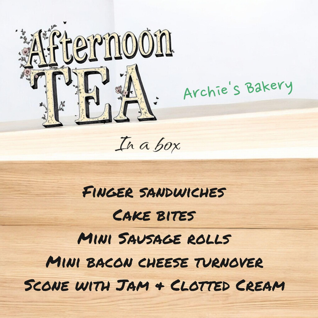 Afternoon tea in a box for 2 