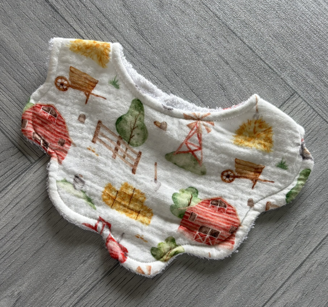 Farm Collar Style Bamboo Bibs 